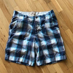 Plaid hollister shorts